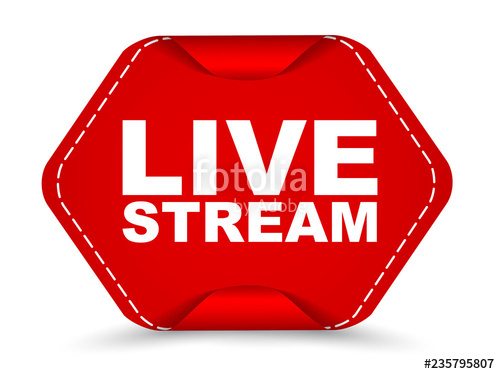 500x374 Red Vector Banner Live Stream Stock Image And Royalty Free Vector