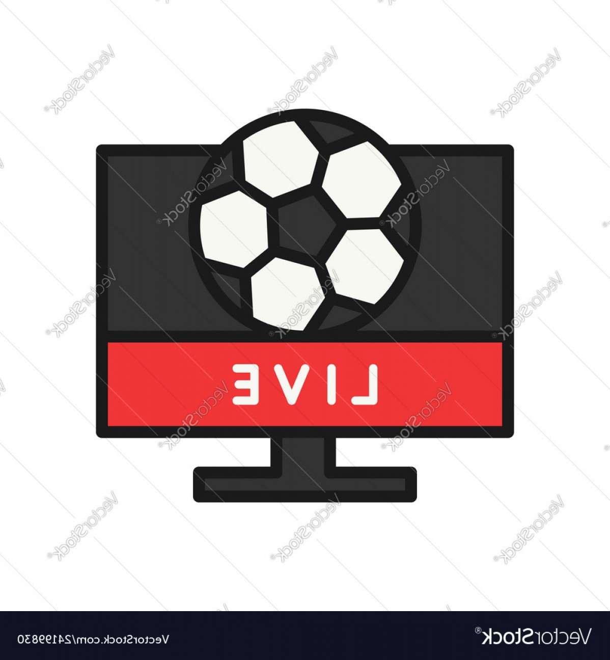 1198x1296 Football Match Tv Live Stream Icon Simple Outline Vector Catchsplace