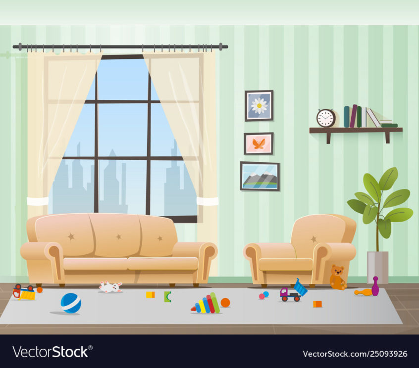 846x744 Living Room Ideas Toys In The Living Room Vector Images Messy