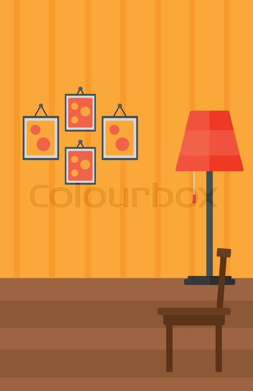 518x800 Background Of Living Room Vector Flat Stock Vector Colourbox