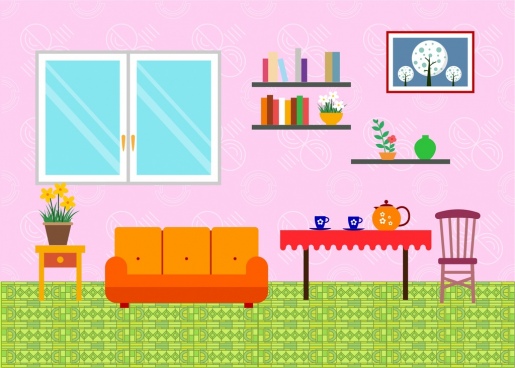 515x368 Room Free Vector Download