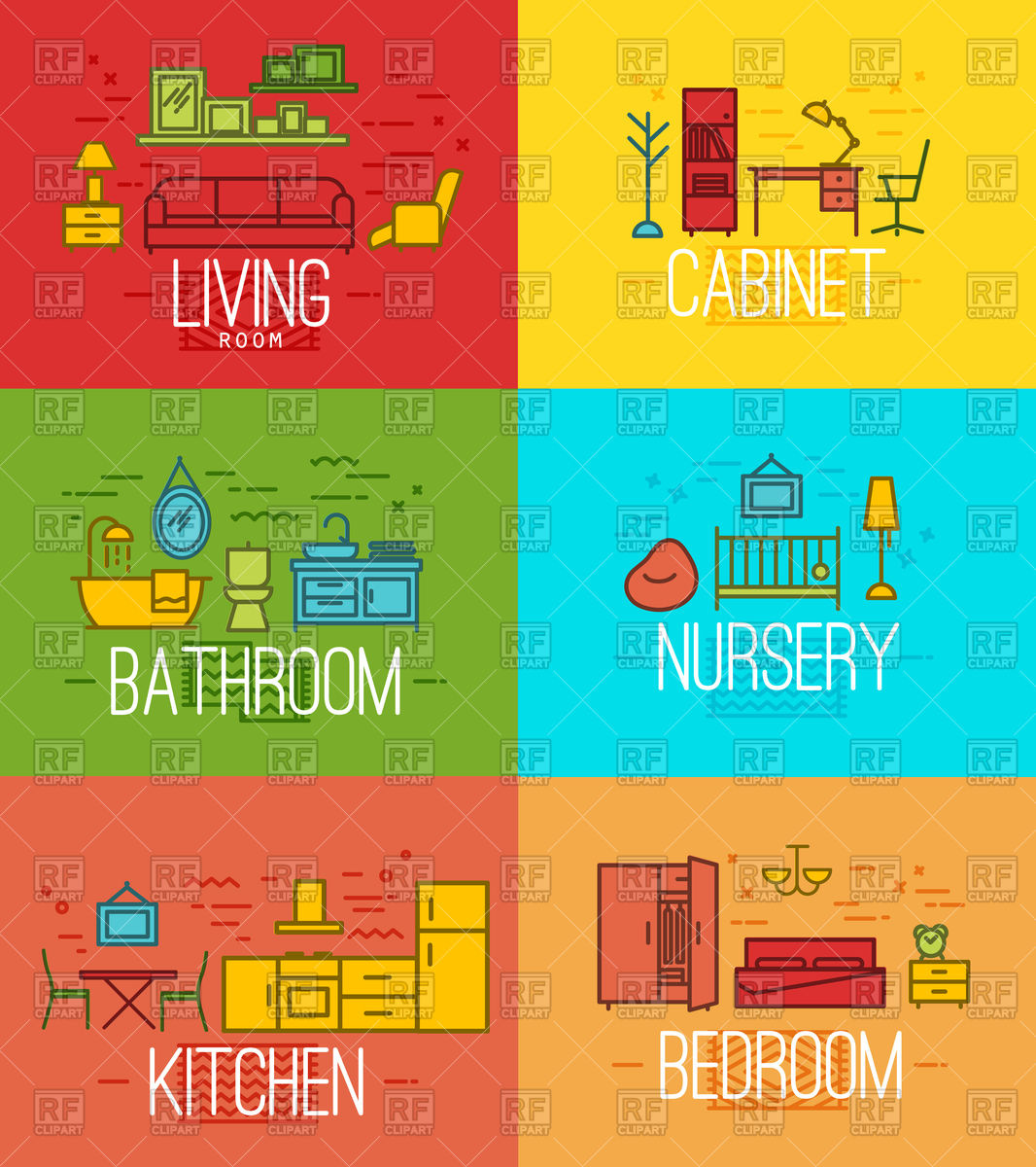 1066x1200 Set Of Rooms With Furniture Living Room, Cabinet, Bathroom