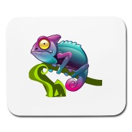 190x190 Chameleon Reptile Wildlife Lizard Vector Image Mouse Pad Spreadshirt
