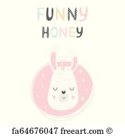180x195 Free Art Print Of Funny Llama Character Waving Its Hoof Saying Yo