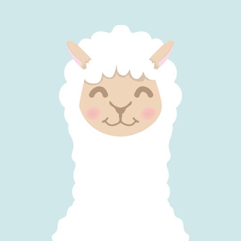 490x490 Cute Alpaca Fluffy Head Face
