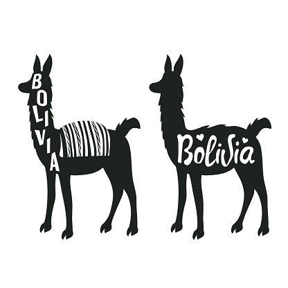 416x416 Funny Vector Set Illustration With Llama Stock Vectors