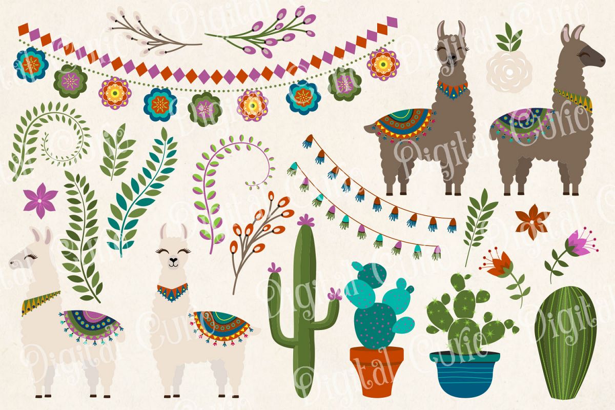 1200x800 Llama Vector Clipart