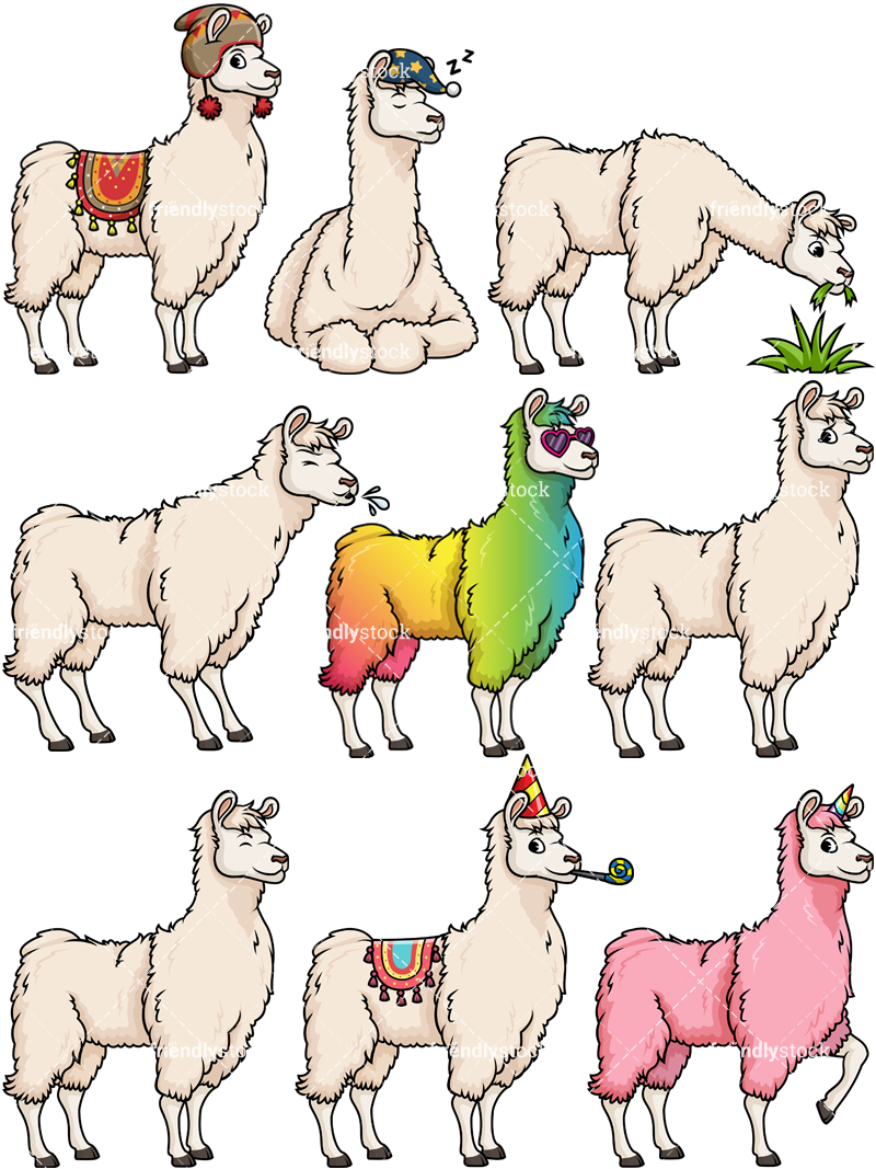 800x1067 Llama Vector Collection Cartoon Clipart