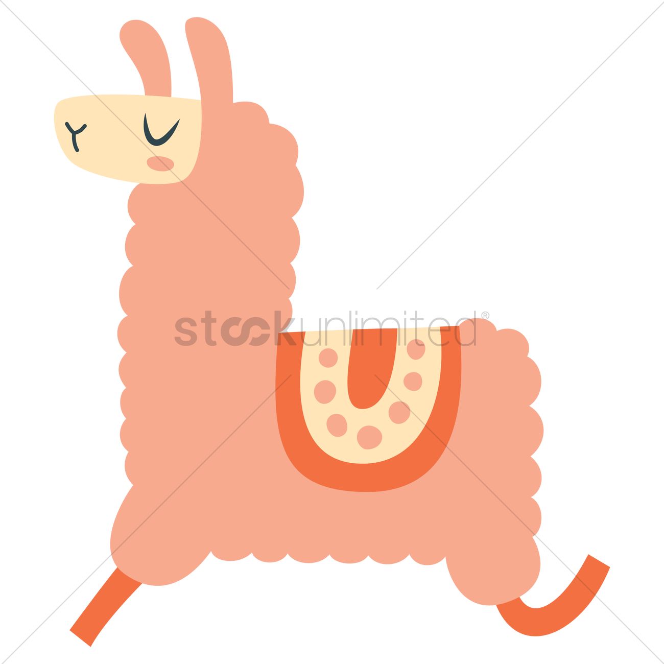1300x1300 Llama Vector Image