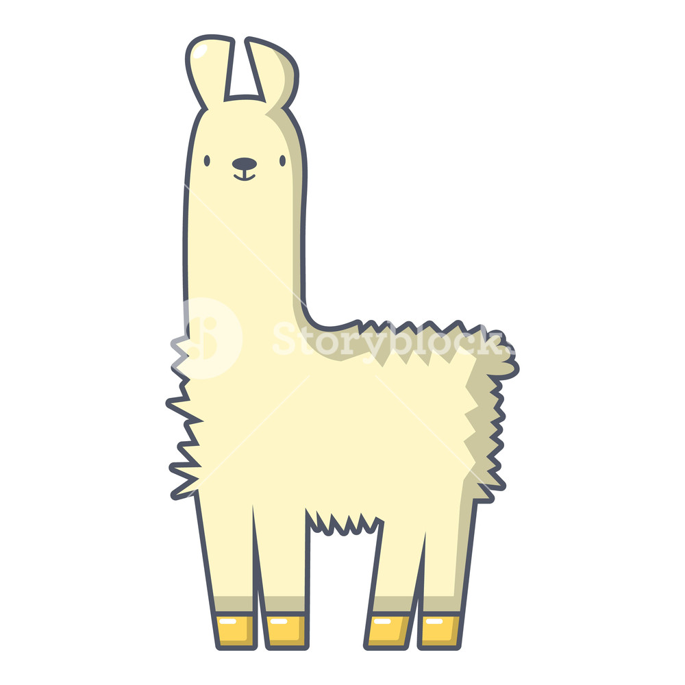 1000x1000 Llama Icon Cartoon Illustration Of Llama Vector Icon For Web