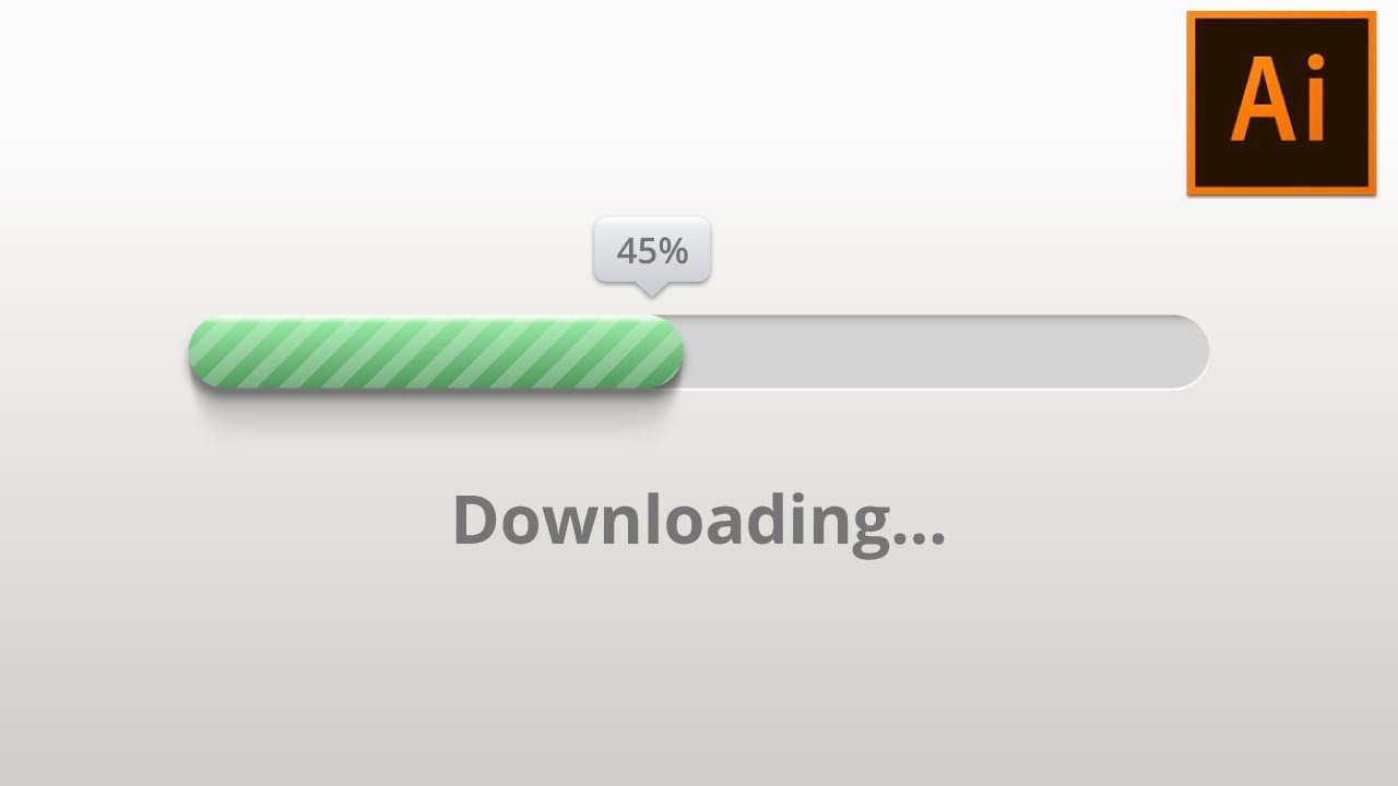 1280x720 Learn How To Design Vector Loading Bar In Adobe Illustrator