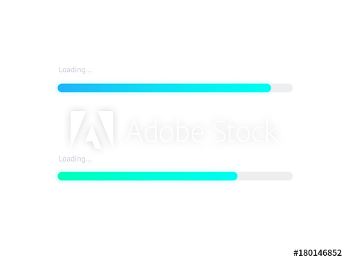 500x375 Progress Loading Bar Vector Progress Upload Indicator Bar