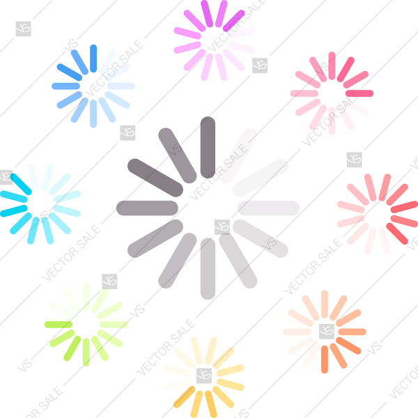 600x600 Loading Icon Vector Illustration