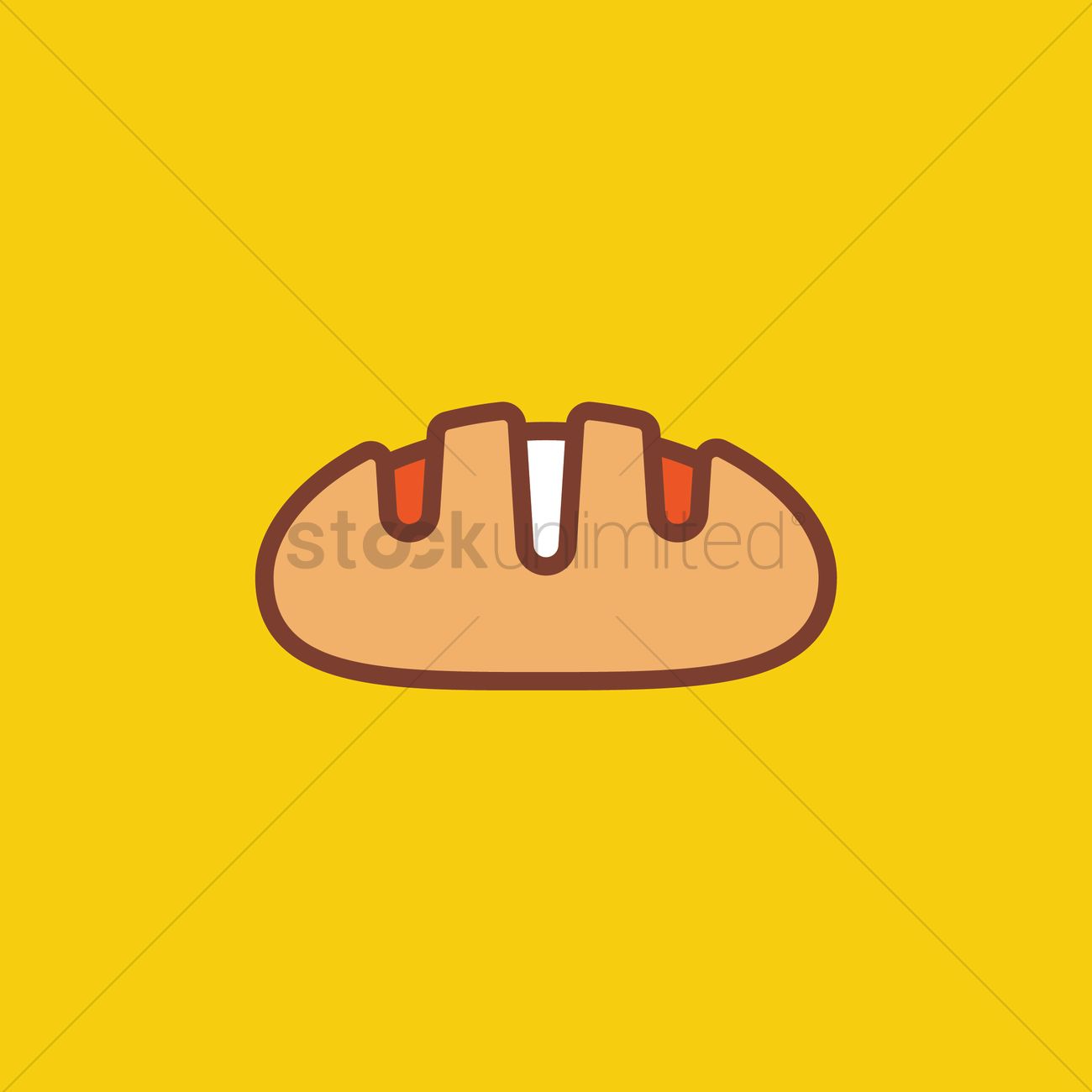 1300x1300 Loaf Of Bread Vector Image