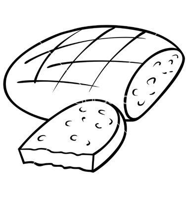 380x400 Loaf Of Bread Vector Art