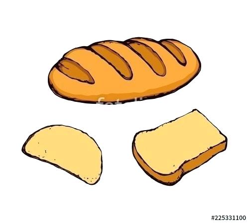 500x449 Loaf Of Bread Drawing