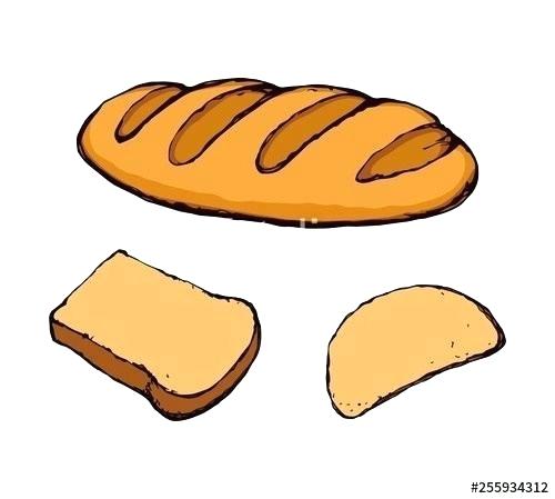 500x449 Loaf Of Bread Drawing