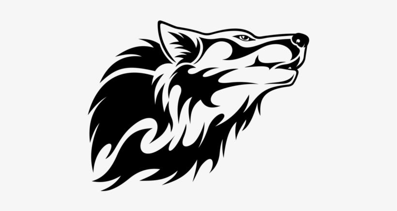 820x435 Wolf Head Vector Clipart