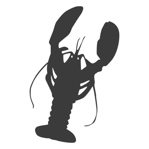 512x512 Lobster Antenna Claw Tail Silhouette