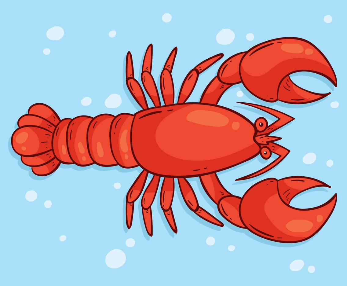 1136x936 Hand Drawn Lobster Vector Vector Art Graphics