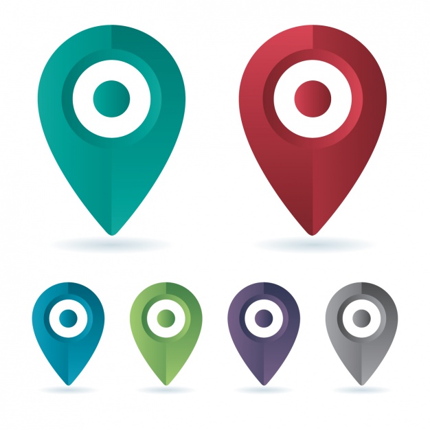 626x626 Location Icons Vector Free Download