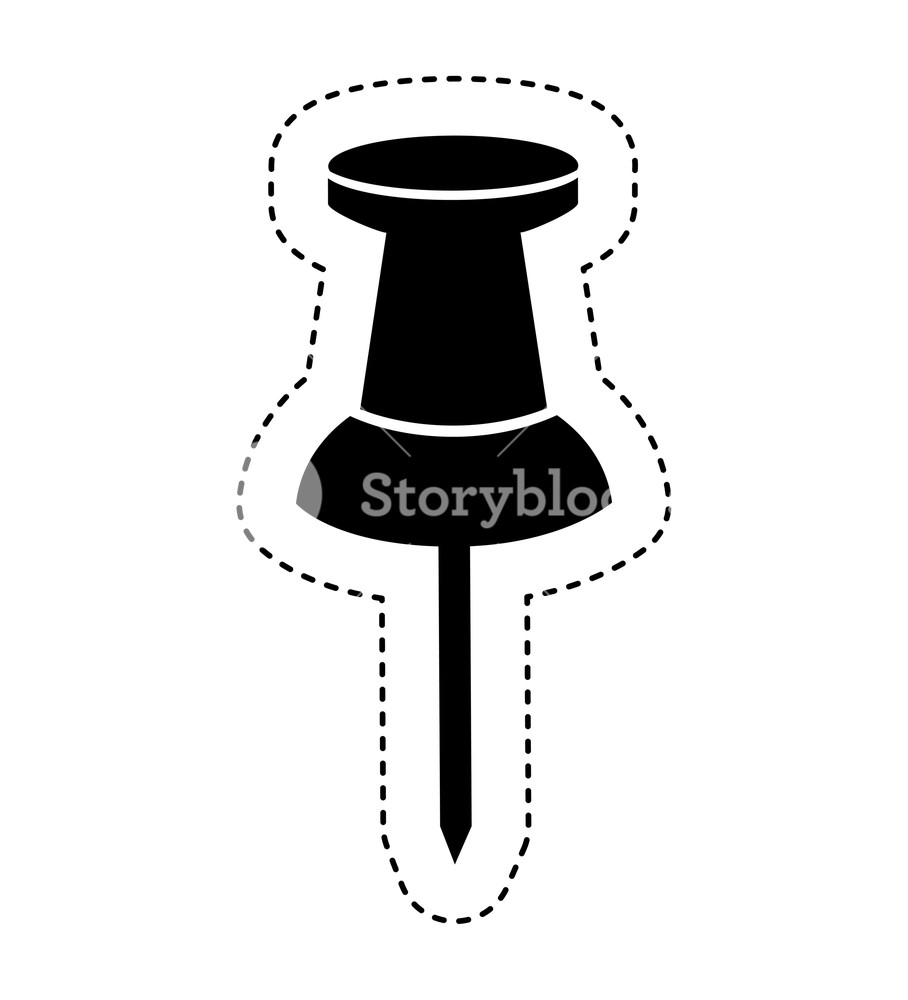 908x1000 Pin Pointer Location Icon Vector Illustration Design Royalty Free