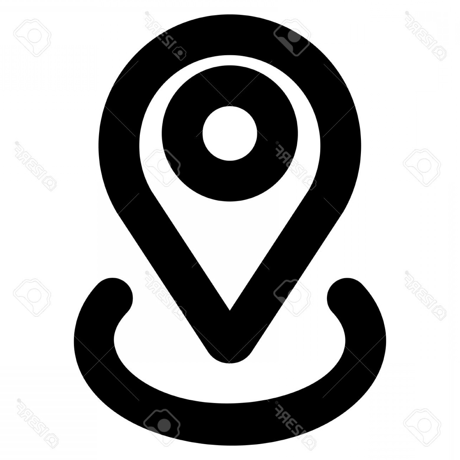 1560x1560 Photostock Vector Location Vector Icon Style Is Contour Flat Icon