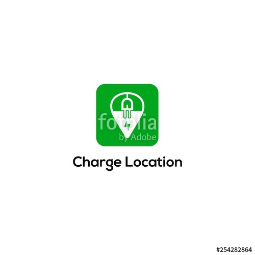 500x500 Charge Location Logo Vector Stock Image And Royalty Free Vector