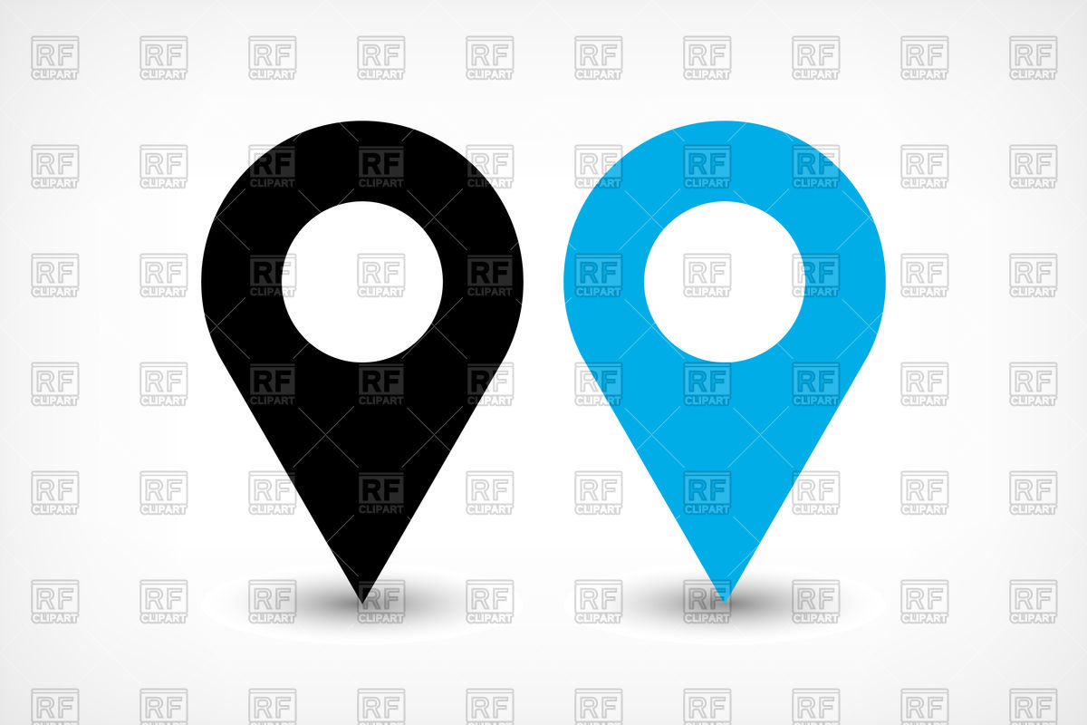 1200x800 Map Pin Sign Location Icon Vector Image Of Signs, Symbols, Maps