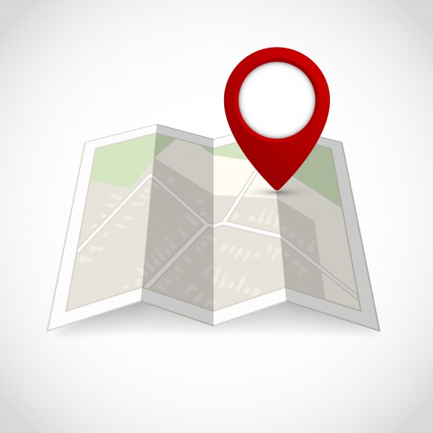 626x626 Travel Road Street Map With Location Pin Symbol Vector