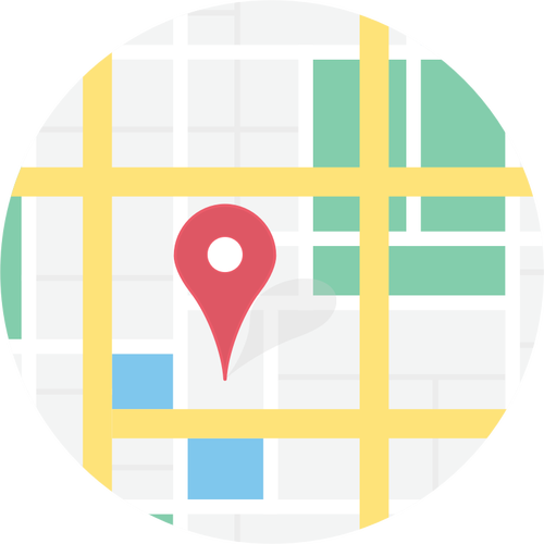 500x500 Vector Clip Art Of Location On Map Sign