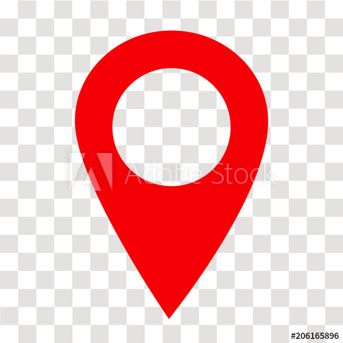 500x500 Location Pn On Transparent Location Pin Sign Flat Style