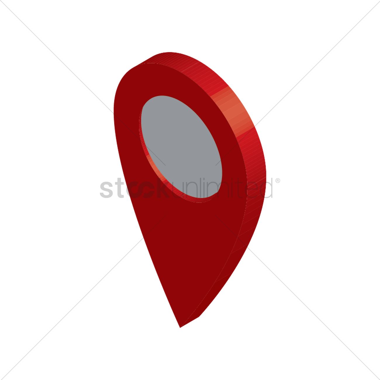 Location Marker Vector at Collection of Location