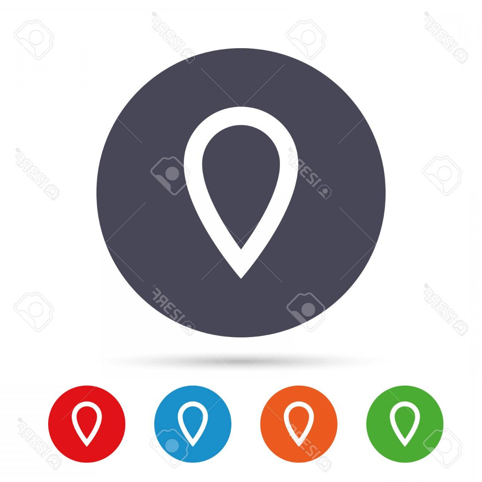 1560x1560 Photostock Vector Map Pointer Sign Icon Location Marker Symbol