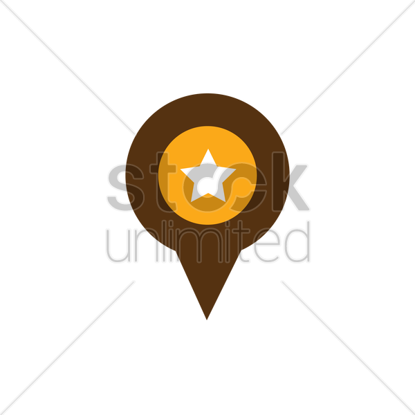 Location Pin Vector Image 600x600 Location Pin Vector Image