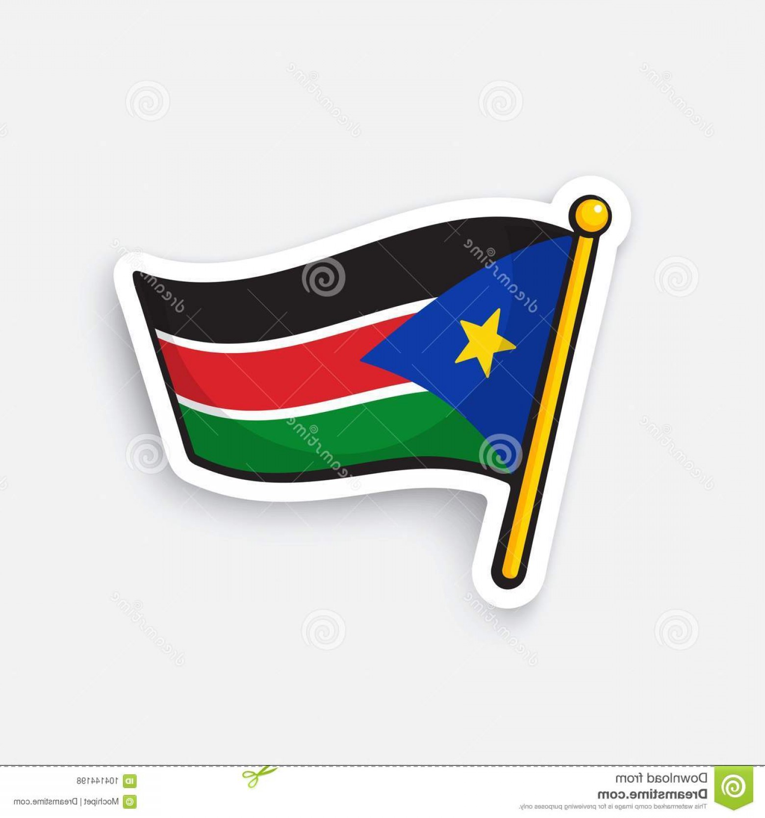 Sticker Flag South Sudan Vector Illustration Flag South Sudan 1560x1668 Sticker Flag South Sudan Vector Illustration Flag South Sudan
