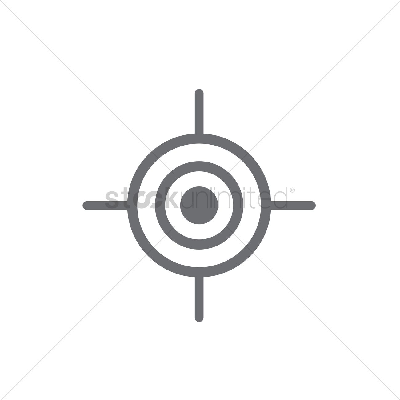 Target Location Symbol Vector Image 1300x1300 Target Location Symbol Vector Image