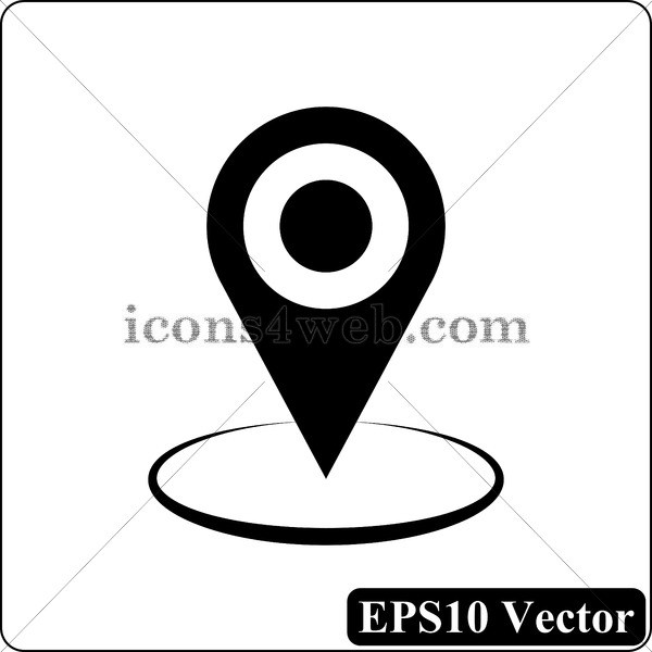 600x600 Pin Vector Icon
