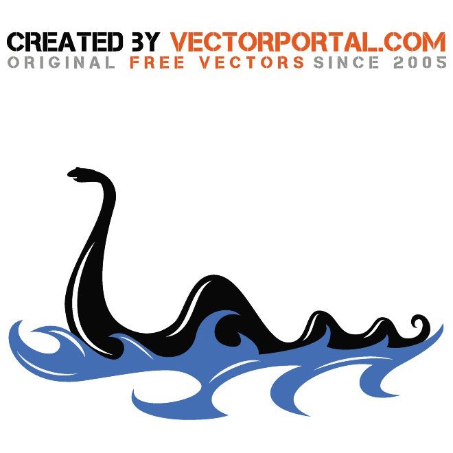 660x660 Loch Ness Monster Vector Graphics Animal Vectors In Free