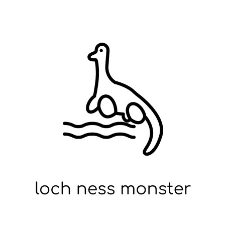 450x450 Loch Ness Monster Icon Trendy Modern Flat Linear Vector Loch Ness