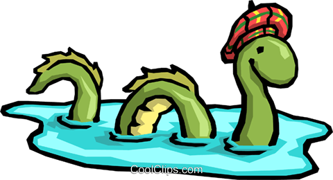 480x260 Cartoon Loch Ness Monster Royalty Free Vector Clip Art