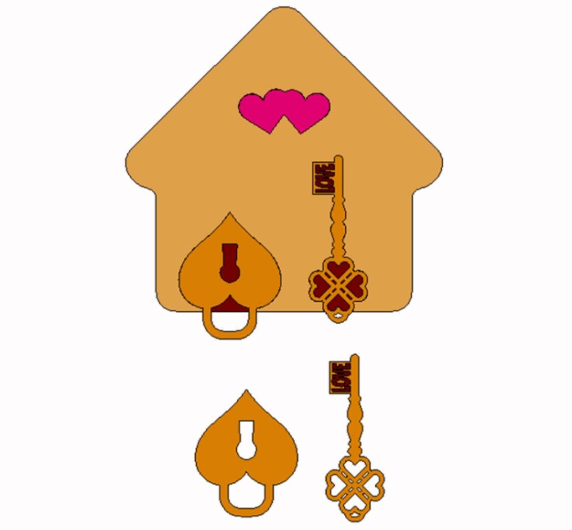 Housekeeper With Lock And Key Vector Dxf, Cdr,svg For Cnc, Vector 1166x1080 Housekeeper With Lock And Key Vector Dxf, Cdr,svg For Cnc, Vector