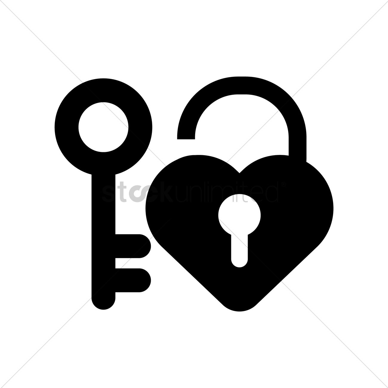 1300x1300 Love Lock And Key Vector Image