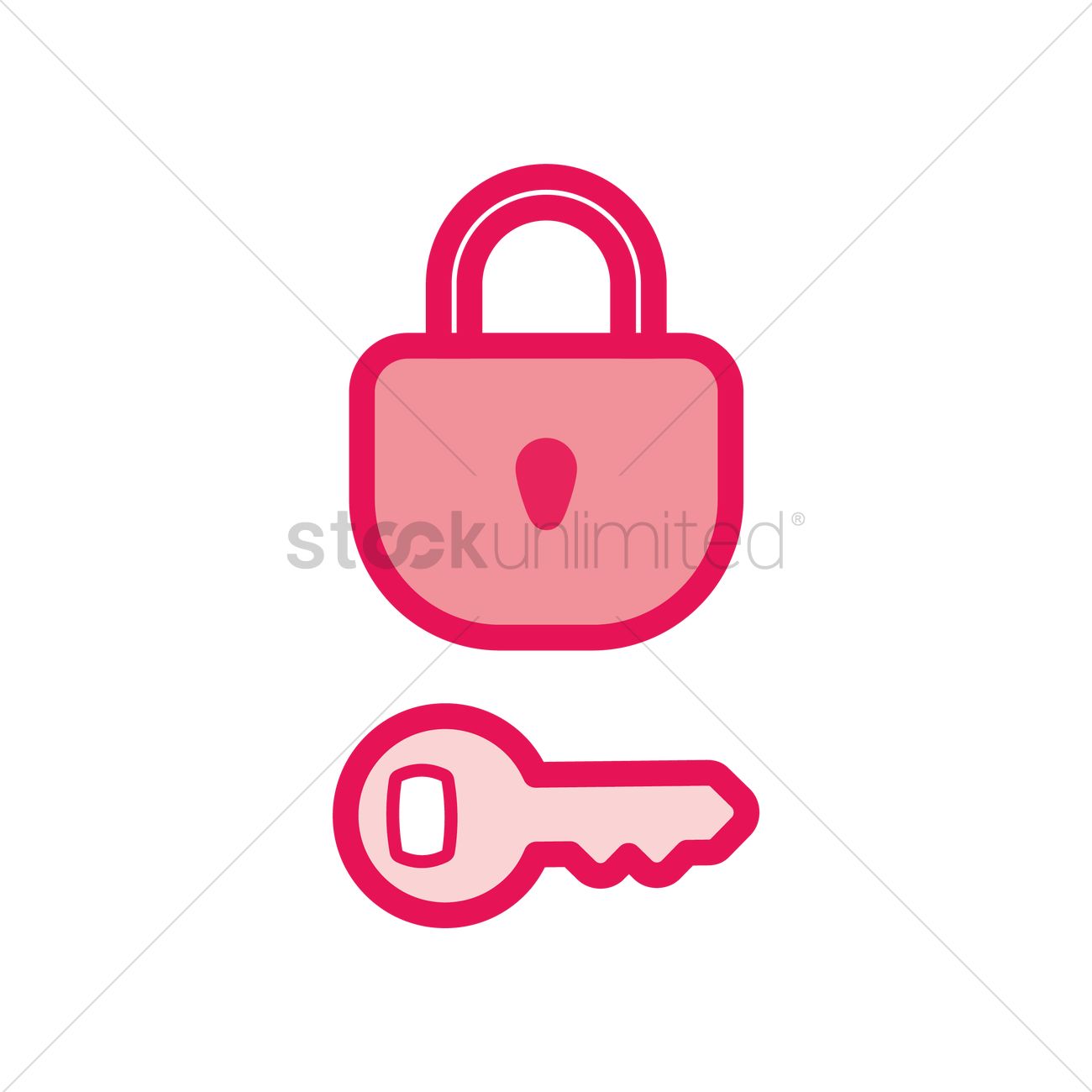 1300x1300 Free Lock And Key Vector Image