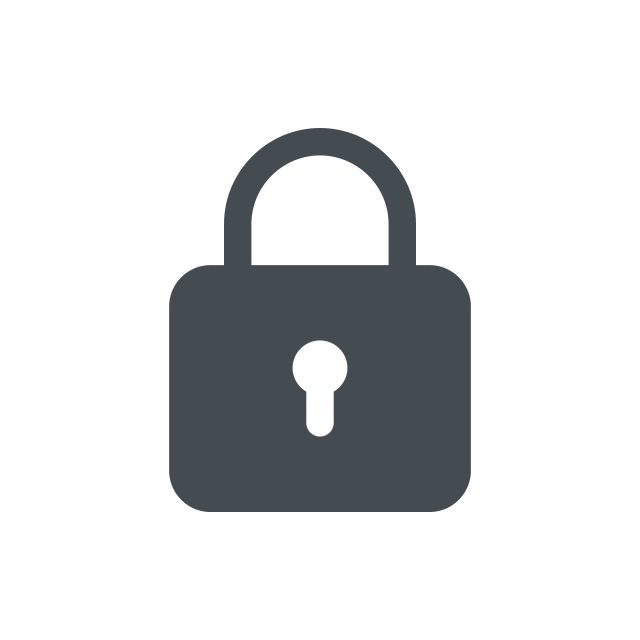 640x640 Lock Icon Vector Illustration In Glyph Style For Any Purpose, Icon