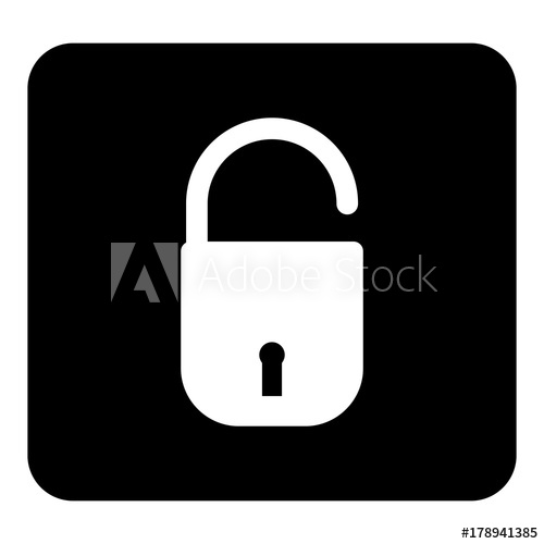 500x500 Vector Icon Open Padlock Open Lock Icon Vector White