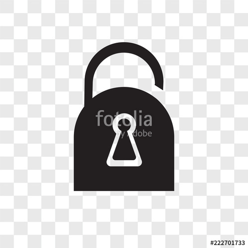 500x500 Locked Icons Isolated On Transparent Background Modern