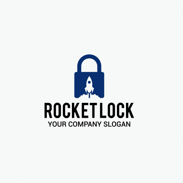 626x626 Rocket Lock Logo Vector Premium Download