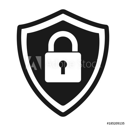 500x500 Secure Protection Abstract Logo Vector Shield Lock Icon