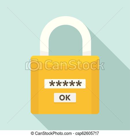 450x470 Password Lock Icon, Flat Style Password Lock Icon Flat